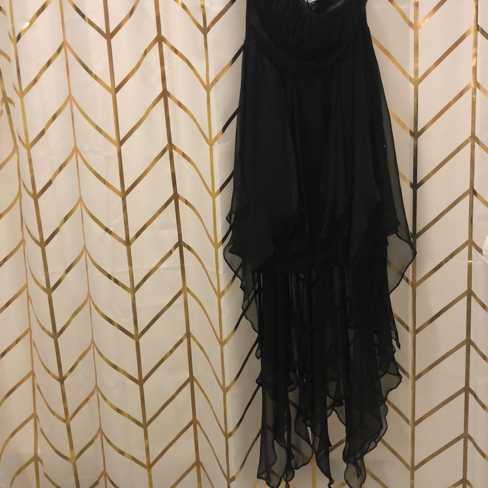 Black chiffon dress